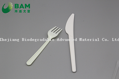 可生物、降解的方便的一次性塑料餐具套装刀叉勺子用于PLA餐具 符合GB/T4806.7标准