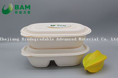 可降解、全生物降解的可堆肥零食商店外卖食品塑料包装容器 符合GB/T4806.7标准