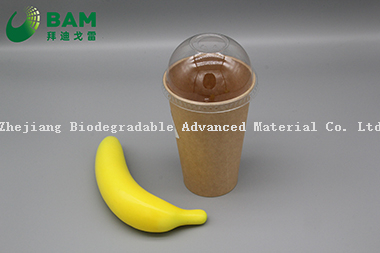 可降解、全生物降解的方便的可堆肥的一次性食物容器汤碗热汤塑料纸杯 符合GB/T4806.7标准